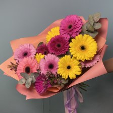 Букет к 14 февраля &quot;Герберный&quot;