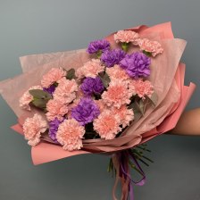 Букет к 14 февраля &quot;Дуо Диантусы&quot;