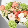 Букет танацетум, ранункулюсов, роз