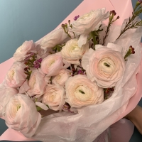 Букет к 14 февраля &quot;Из ранункулюсов&quot;