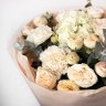 Букет из гортензии, роз кустовых и гвоздик