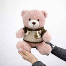 Розовый мишка