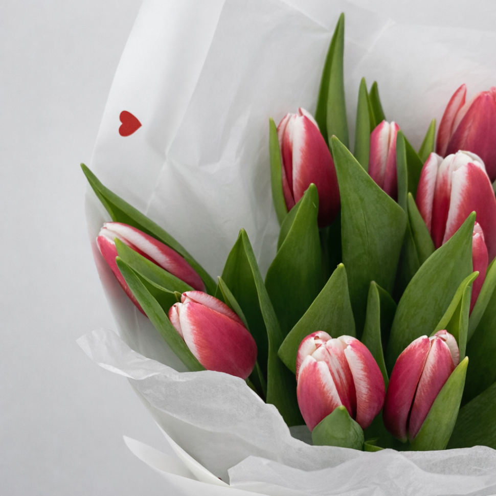 Букет из 19 тюльпанов