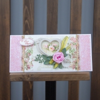 Открытка ручной работы "С Днём Свадьбы"