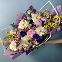 Авторский букет &quot;Фиолетовый контраст&quot;