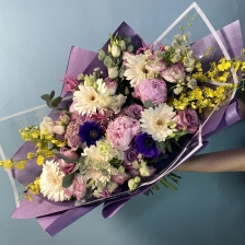 Авторский букет &quot;Фиолетовый контраст&quot;